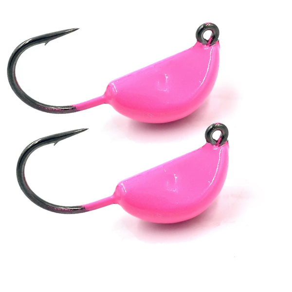 Sheepshead Jig, 2 Pack, Standup Style Jig, Saltwater Fishing Jig, Ultra Tough Powder Coat Finish with 2x Hook, 1/2-2oz Sizes, Multiple Colors, Made